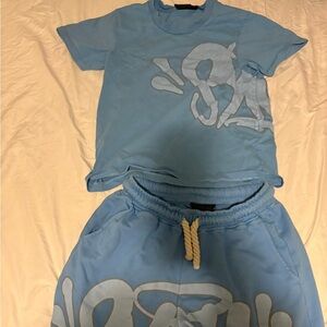 Blue syna world set t-shirt and shorts